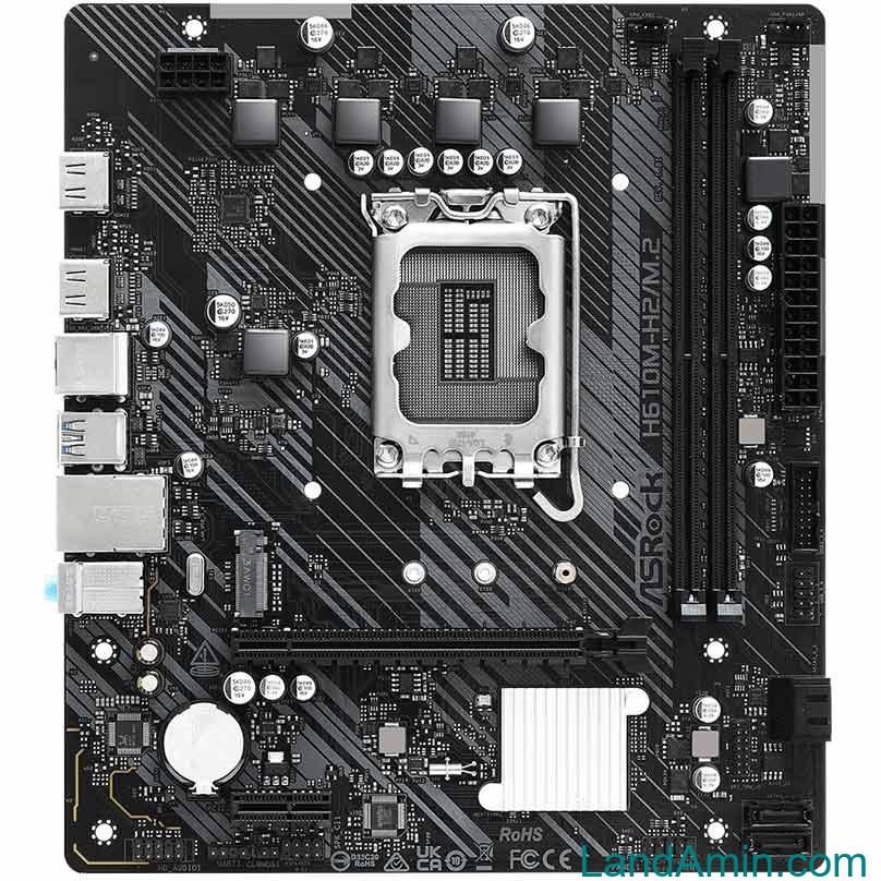 مادربرد ازراک مدل H610M-H2 M.2 DDR4
